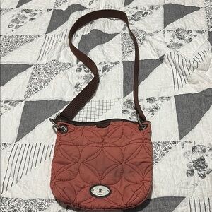 Fossil Crossbody Bag with Quilted Design